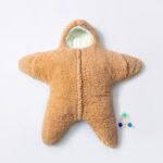 Baby hugged by starfish, lamb plush split leg sleeping bag with cotton clip, thick and warm baby sleeping bag, anti kick quilt, - Image 2