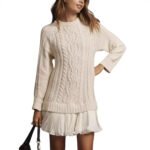 Comfortable Casual Fashion Knit Sweater with Cable Pattern for Women - Image 2