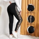 New Leopard Print Comfortable Casual Yoga Pants for Women, High Waist, Butt Lifting, Stretchy Long Pants - Image 2