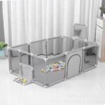 Children's fence baby basketball fence safety stainless steel playpen children's ball pit baby indoor playground baby park fence - Image 15