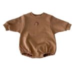 Baby crawling clothes rainbow embroidery bag fart jumpsuit - Image 5