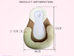 Baby Pillows for Sleeping,Baby Snuggle Nest Sleeper Lounger with Soft&Breathable Head Support Pillow - Image 5