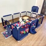 Children's fence baby basketball fence safety stainless steel playpen children's ball pit baby indoor playground baby park fence - Image 14