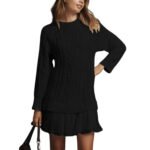 Comfortable Casual Fashion Knit Sweater with Cable Pattern for Women - Image 4