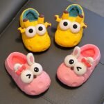 Autumn and winter baby cotton slippers for boys and girls, warm and plush bag with cotton cover and waterproof large, medium, and small children cotton slippers - Image 11