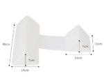 Baby sleeping on the side, fixed pillow with triangular positioning, adjustable sleeping posture, anti fall, anti spitting, and soothing pillow - Image 2