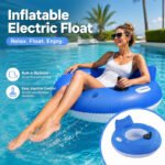 PowerFloat – Electric Propeller Inflatable Lounge Chair, Hands-Free Pool & Lake Cruiser - Image 8