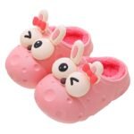 Autumn and winter baby cotton slippers for boys and girls, warm and plush bag with cotton cover and waterproof large, medium, and small children cotton slippers