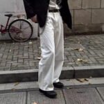 American Retro Minimalist White Loose Jeans Unisex Trendy Relaxed Straight Leg Wide Leg Casual Pants - Image 3