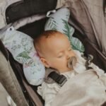 Multifunctional Baby stroller neck pillow butterfly shape strap connection baby out of shock pillow - Image 3