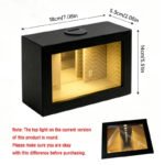 LED Abyss Mirror Display Case – Wooden Infinity Shadow Box for Mini Figures, Cool Desktop Decor & Collector Gift - Image 8
