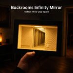 LED Abyss Mirror Display Case – Wooden Infinity Shadow Box for Mini Figures, Cool Desktop Decor & Collector Gift - Image 7