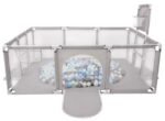Children's fence baby basketball fence safety stainless steel playpen children's ball pit baby indoor playground baby park fence - Image 9