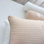 ins pure cotton embroidered bear bedside pillow baby comfort pillow removable and washable core - Image 10
