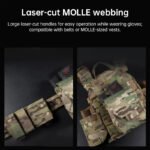 Tactical Laser Cut MOLLE Admin Pouch, Multi-Use Utility Bag for 5.56 & 9mm Mag Storage, First Aid & EDC Organizer - Image 11