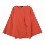 Flax flowing slanted collar long sleeved shirt - Image 5