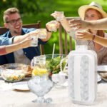 2-in-1 Portable Folding Ice Ball Maker Bottle, Silicone Freezer Ice Mold & Water Bottle for Cocktails, Travel, Gym - Image 5