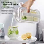 2-in-1 Portable Folding Ice Ball Maker Bottle, Silicone Freezer Ice Mold & Water Bottle for Cocktails, Travel, Gym - Image 9