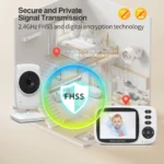 Video Baby Monitor 2.4G Wireless with 3.2 Inches LCD 2 Way Audio Talk Night Vision Surveillance Security Camera Babysitter - Image 6