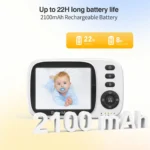 Video Baby Monitor 2.4G Wireless with 3.2 Inches LCD 2 Way Audio Talk Night Vision Surveillance Security Camera Babysitter - Image 4