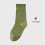 Thin Mid-Calf Socks Pure Cotton White Postpartum Socks Seamless Full Cotton Long Socks - Image 11