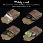 Tactical Laser Cut MOLLE Admin Pouch, Multi-Use Utility Bag for 5.56 & 9mm Mag Storage, First Aid & EDC Organizer - Image 9