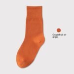 Thin Mid-Calf Socks Pure Cotton White Postpartum Socks Seamless Full Cotton Long Socks - Image 12