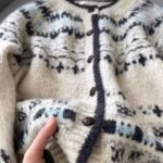 Vintage Jacquard Round Neck Knit Cardigan for Women, Thickened Single-Button Loose Fair Isle Sweater Coat, Stylish Autumn Winter Top - Image 4