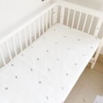 Baby fitted sheet pure cotton plus cotton sheets ins Japanese and Korean style quilted embroidered newborn sheets autumn and winter children's mattress - Image 4