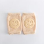 Woolen loop baby socks, elbow protection, walking and crawling, knee protection, baby and child knee protection, smiling face knee protection - Image 9