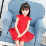 Lace Mesh Princess Dress for Girls, Sleeveless A-Line Chiffon Dress - Image 5