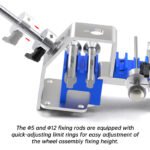 RISK Bike Wheel Repair Vise – Heavy Duty Hub Holder for Freewheel & Cassette Maintenance (MTB/Road) - Image 10