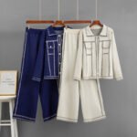 POLO collar loose jacket set