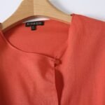 Flax flowing slanted collar long sleeved shirt - Image 4