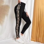 New Leopard Print Comfortable Casual Yoga Pants for Women, High Waist, Butt Lifting, Stretchy Long Pants - Image 4