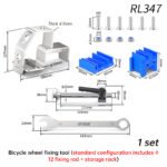 RISK Bike Wheel Repair Vise – Heavy Duty Hub Holder for Freewheel & Cassette Maintenance (MTB/Road) - Image 4