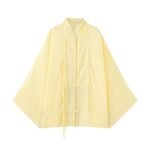 Knot buckle loose casual drape shirt - Image 4