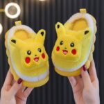 Winter children's cotton slippers, cute cartoon home for girls, warm and non slip indoor and outdoor baby cotton shoes, parent-child shoes, winter - Image 7