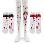 Costume Accessories Nurse Student Bloody Socks Halloween Adult Socks Kids Ghost Festival Zombie Socks Striped