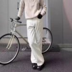 American Retro Minimalist White Loose Jeans Unisex Trendy Relaxed Straight Leg Wide Leg Casual Pants - Image 2