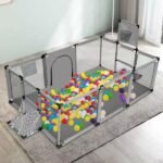 Children's fence baby basketball fence safety stainless steel playpen children's ball pit baby indoor playground baby park fence - Image 11