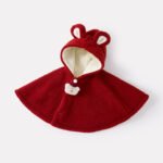 Poncho Coat for Baby Girls, Warm Thickened Winter Outerwear, Stylish and Versatile Cape Design - Image 6