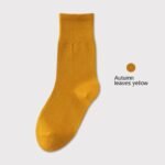 Thin Mid-Calf Socks Pure Cotton White Postpartum Socks Seamless Full Cotton Long Socks - Image 10