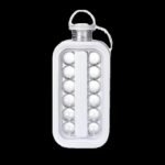 2-in-1 Portable Folding Ice Ball Maker Bottle, Silicone Freezer Ice Mold & Water Bottle for Cocktails, Travel, Gym - Image 2