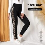New Leopard Print Comfortable Casual Yoga Pants for Women, High Waist, Butt Lifting, Stretchy Long Pants - Image 3