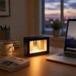 LED Abyss Mirror Display Case – Wooden Infinity Shadow Box for Mini Figures, Cool Desktop Decor & Collector Gift - Image 2