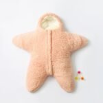 Baby hugged by starfish, lamb plush split leg sleeping bag with cotton clip, thick and warm baby sleeping bag, anti kick quilt, - Image 3