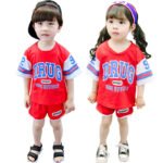 Children's Short Sleeve Set, Fashionable Baby T-Shirt, Boys' Sports Shorts, Girls' Cartoon Two-Piece Set - Image 7