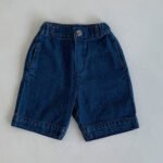 Simple straight leg denim five quarter pants - Image 6
