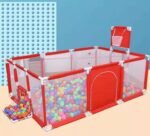 Children's fence baby basketball fence safety stainless steel playpen children's ball pit baby indoor playground baby park fence - Image 2